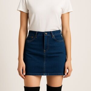 Free People Dark Wash Denim Mini Skirt Size 6 – Classic Jean Skirt